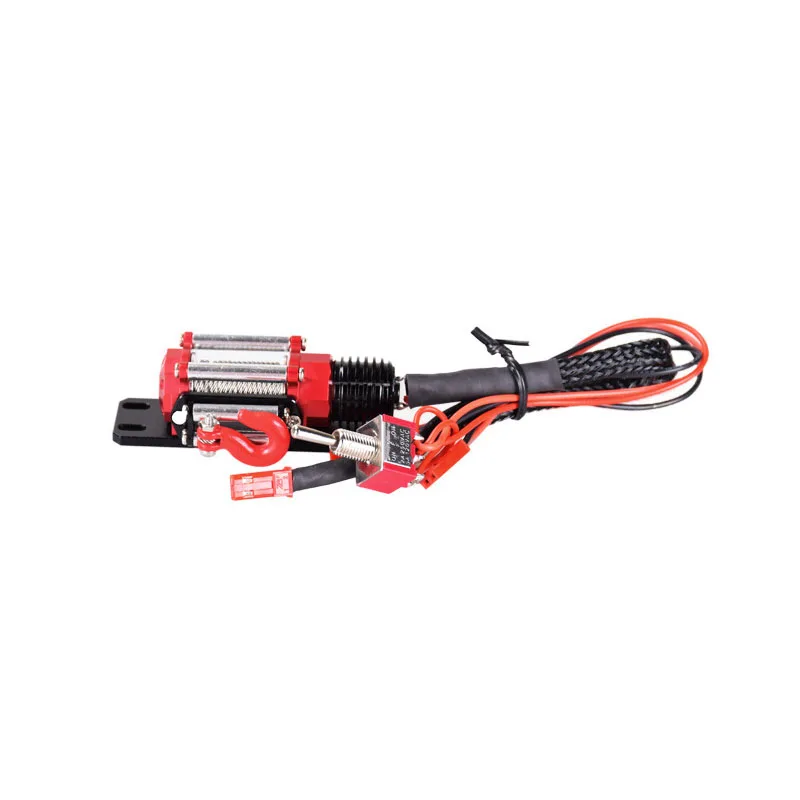 SCX10 climbing car model accessories winch 1/10 off-road vehicle electric winch accessories simulation climbing winch