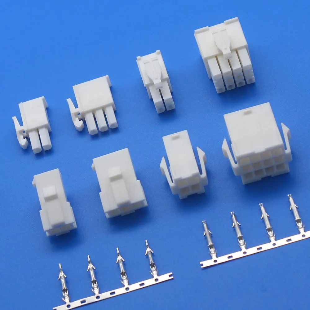 100 stücke 4,14mm 2/3/4/6/8/9/10/12 pin Automotive 4,14 elektrische draht Stecker Männlich Weiblich kabel terminal stecker Kit Motorrad auto – Detail 8