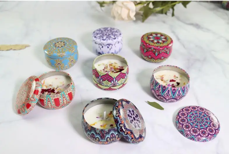 

20PC 4.4OZ Candle Tin Jars DIY Candle Making kit Holder Storage Case For Dry Spices Sweets 5X7cm