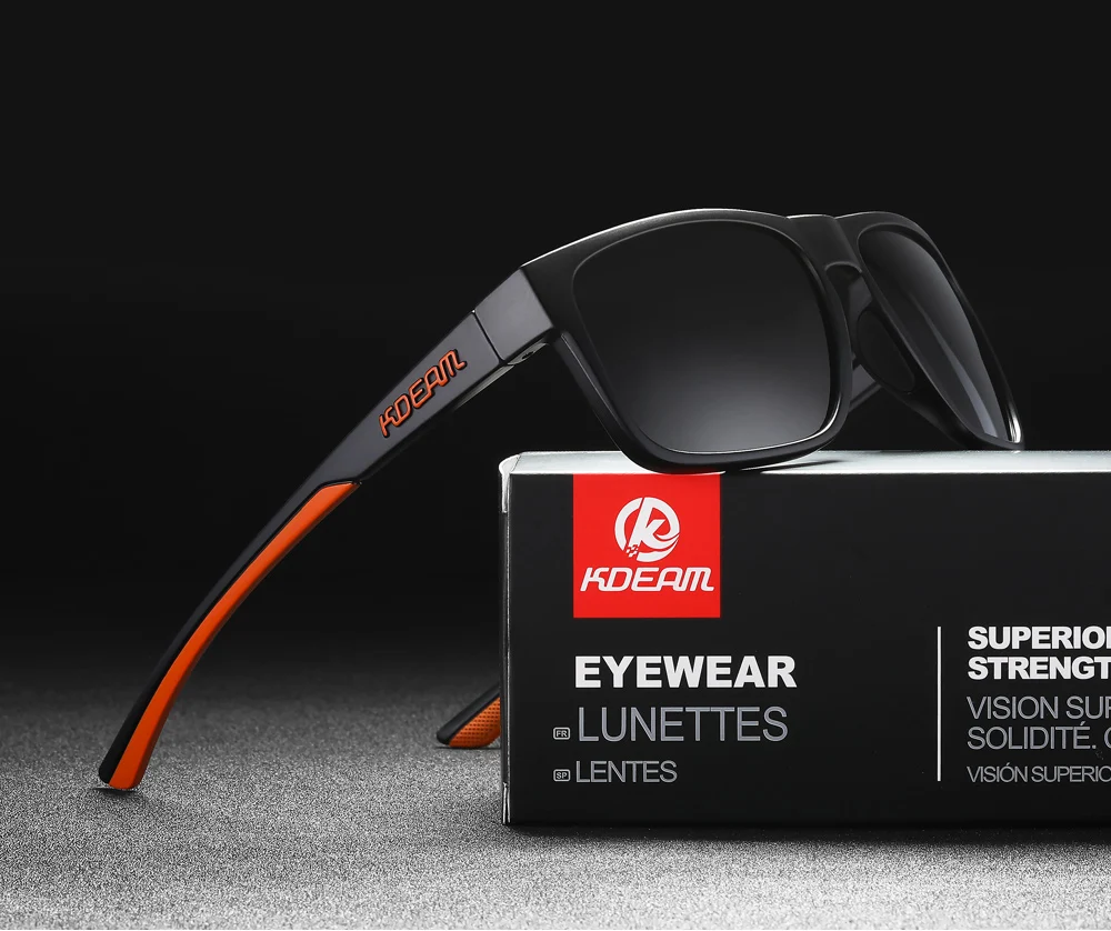 KDEAM Neue Polarisierte Sonnenbrille der Männer Platz Im Freien Photochrome Sonnenbrille Frauen Nicht-Slip Nase Pad Volle Zubehör Enthalten – Detail 17