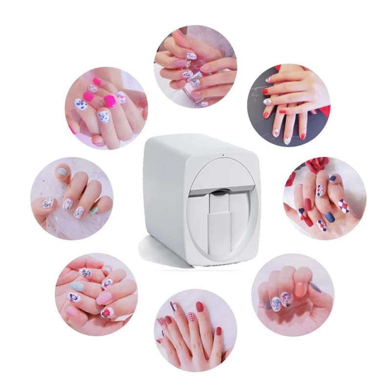 Smart Nail Painting Machine Household Automatic Nail Art Machine Printing 3D Nail Printer Inkjet Printer Mini Portable