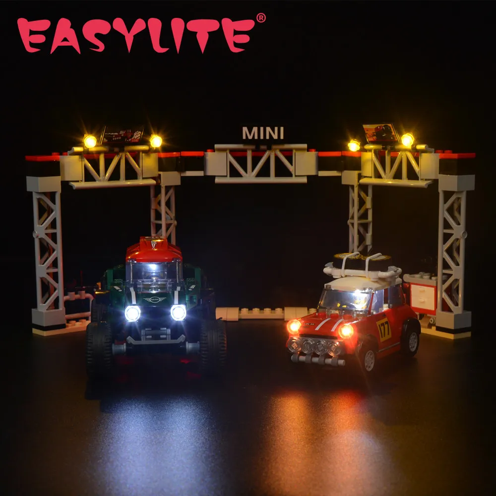 

EASYLITE LED Light Set For Speed Champions 75894 Cooper Works Buggy DIY Toys Blocks Bricks Only Lighting Kit Not Include Model