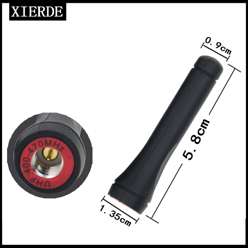 

XIERDE SMA male 400-470HZ walkie-talkie antenna suitable for Yaesu VX-3R VX-7R Baofeng UV-3R TYT TH-UV3R TH-UVF8D UV6D UV9DPLUS