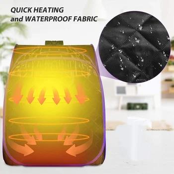 Černá parní sauna, domácí koupel pro zdravé tělo, 3,0litrový černý parní generátor, výkon 1500 W 10 nejlepší prodej napařovací stroj na tělo - №4