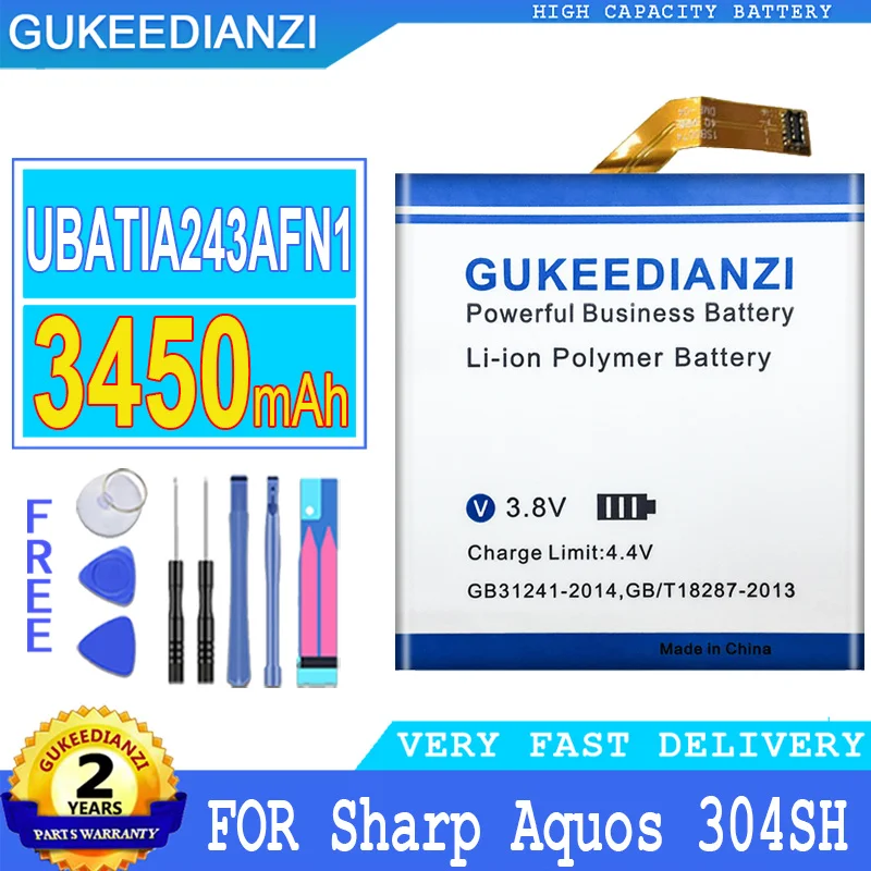 

High Performance UBATIA243AFN1 For Sharp Aquos 304SH 3450Mah Mobile Phone Battery