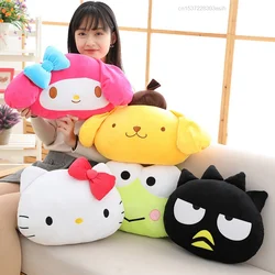 38cm Sanrio Hello Kitty Plush Pom Pom Purin Keroppi Badtz Maru Doll Cartoon Warm Hand Plush Pillow Cushion Stuffed Plushie Toy