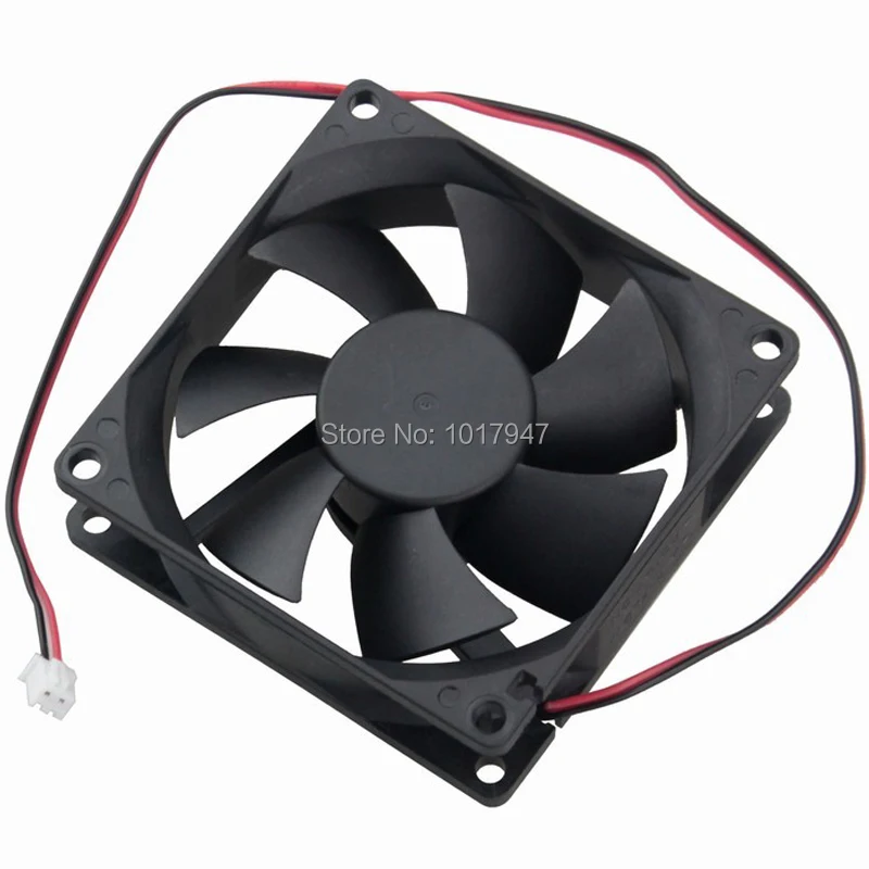 

20Pcs/Lot Gdstime 8025 80mm 8cm 80x80x25mm 2Pin 12V DC Brushless Cooling Cooler Fan for Computer PC CPU Case