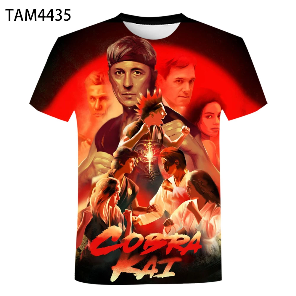 2021 New Summer 3D Cobra Kai Printed T Shirts Casual Men Women Children Short Sleeve Tees Cool Tops T-shirt