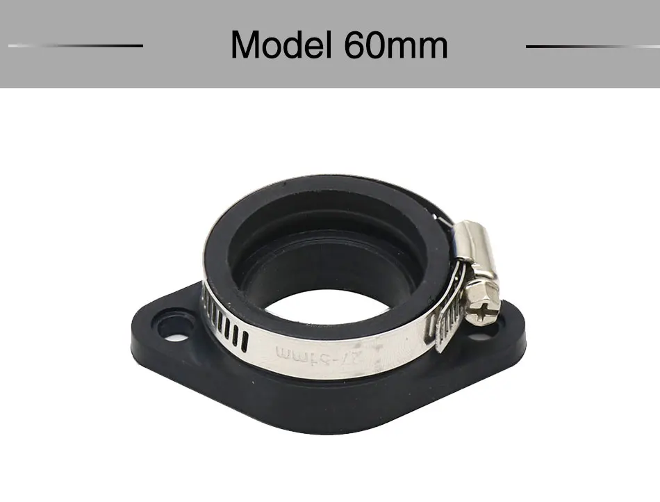 ZSDTRP Motorrad Vergaser Adapter Einlass Ansaugrohr für PWK 21/24/26/28/30/32/34mm PE26/28/30mm TM28/32/34 Carb Pit Dirt Bike – Detail 3