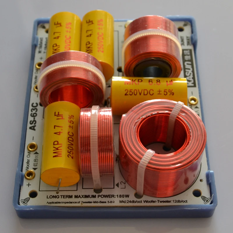 HIFIDIY LIVE AS-63C 2.5/3 Way 3 speaker Unit (Tweeter +mid-bass +bass) HiFi Speakers audio  Frequency Divider Crossover Filters