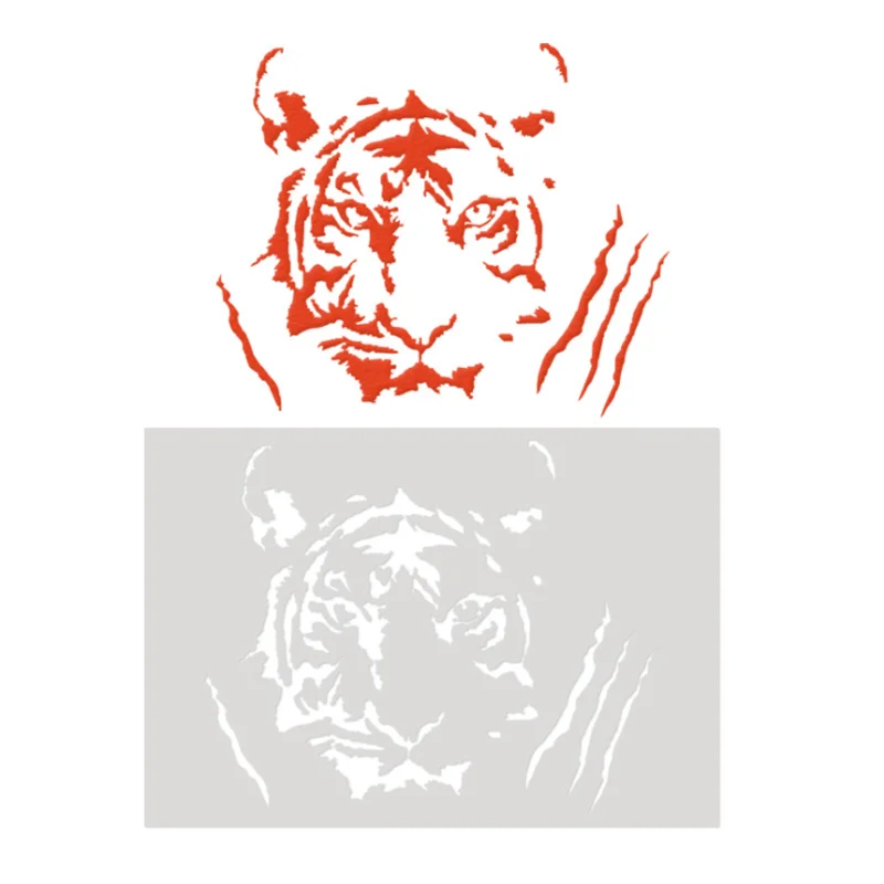 

1pc 18*26cm Tiger Cake Stencil DIY Wall Layering Painting Template Decor Scrapbooking Embossing Supplies Reusable