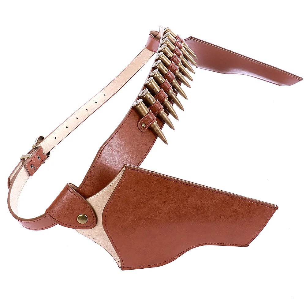 Medieval Renaissance New Cowboy Double Gun Belt Revolver Holster Anime Cosplay Halloween Party Props