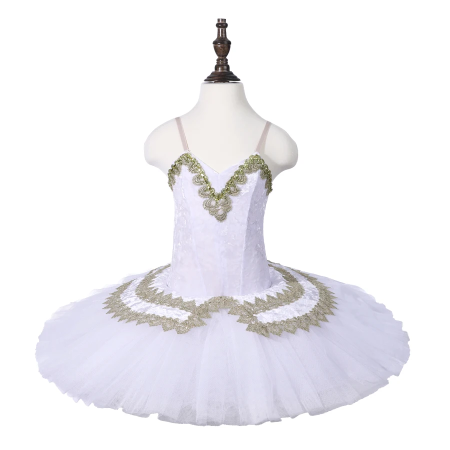 

Professional Cheap Kids Girls Dance Performance White Ballet Tutu Dress