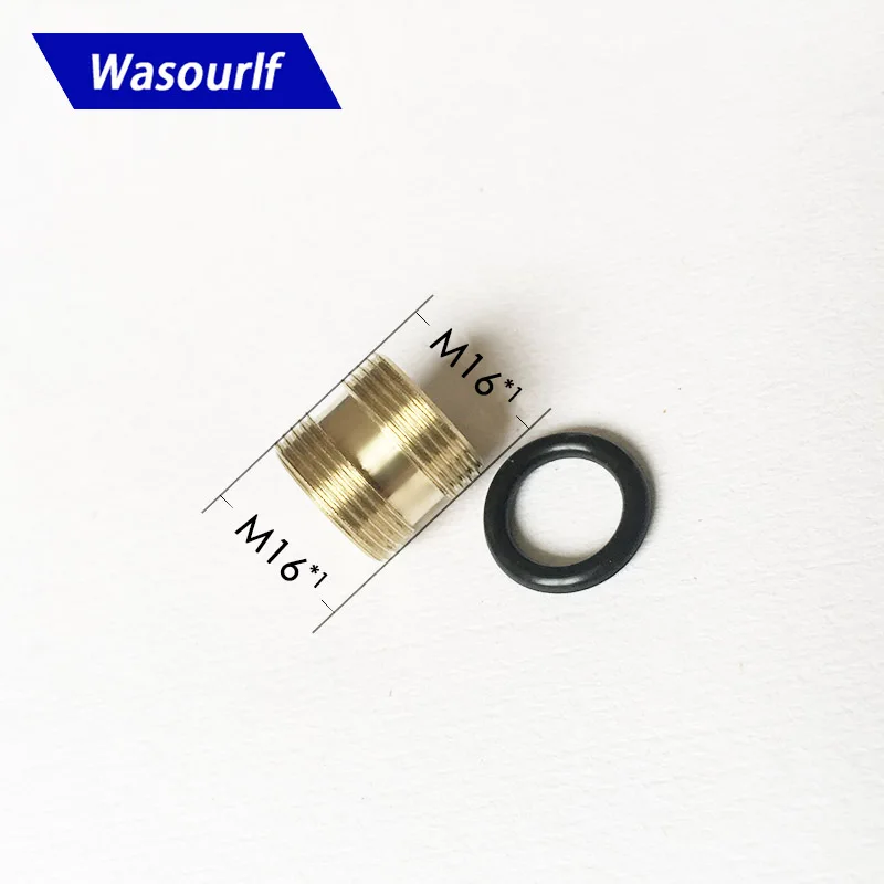 WASOURLF Outer Adapter M16 Male Thread Transfer M16 Male Connector Shower Bathroom kitchen Brass Material Faucet Accessories