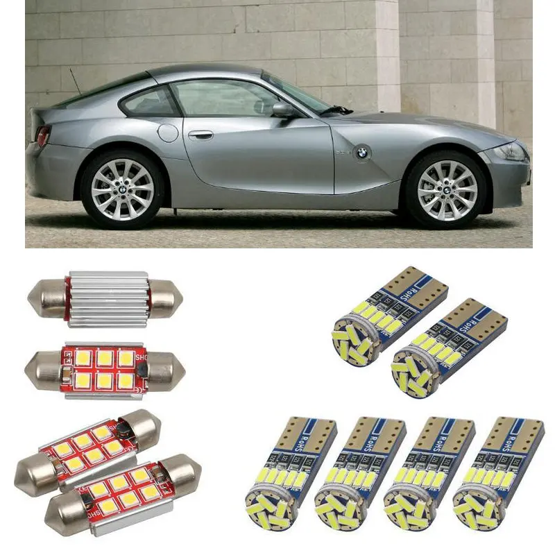 

superbrig htInterior led Car lights For BMW Z4 coupe e86 coupe Reading dome bulbs for cars error free License Plate Light