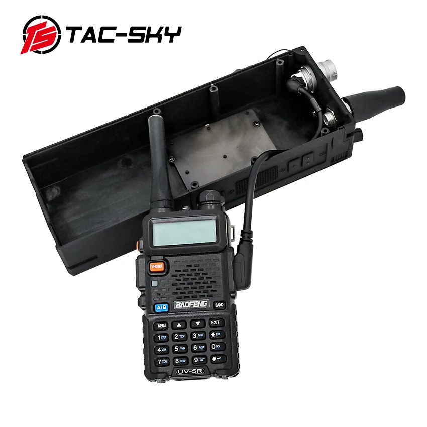 TAC-SKY modello tattico del walkie-talkie di caso falso di AN/(148152152a harley adatto a scatola virtuale tattica di 6 pin U94 PTT (148