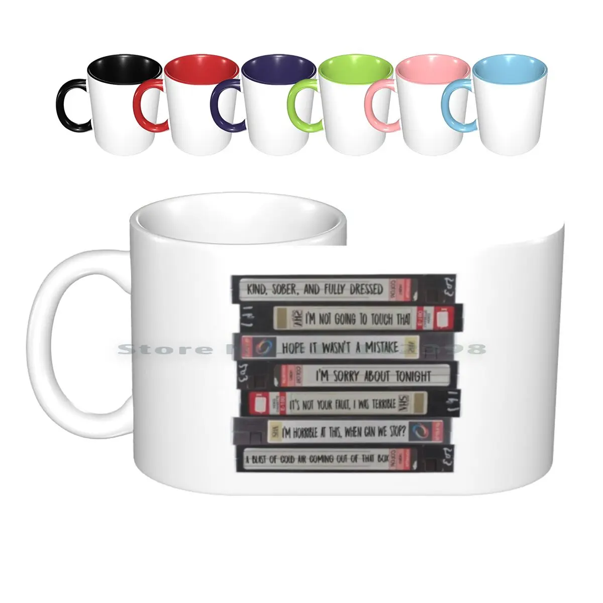 Brooklyn 99-Title Of Your Sex Tape ( Clean Font ) Ceramic Mugs Coffee Cups Milk Tea Mug Brooklyn 99 99 Brooklyn Tv Cool Top