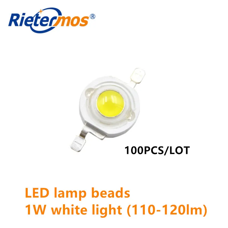 1W high power LED lamp bead 110-120lm imitation lumen lamp bead 350mA white light high power lamp bead