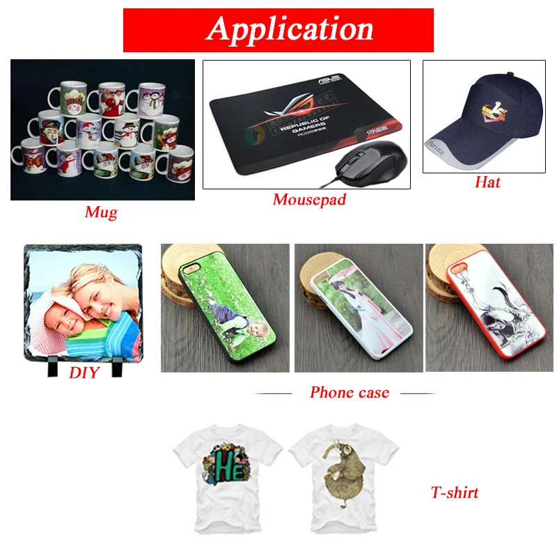 20/100 yaprak A4 A3 süblimasyon ısı Transfer kağıdı Polyester t-şört yastık kumaşlar kumaş telefon kılıfı baskı tasarımı