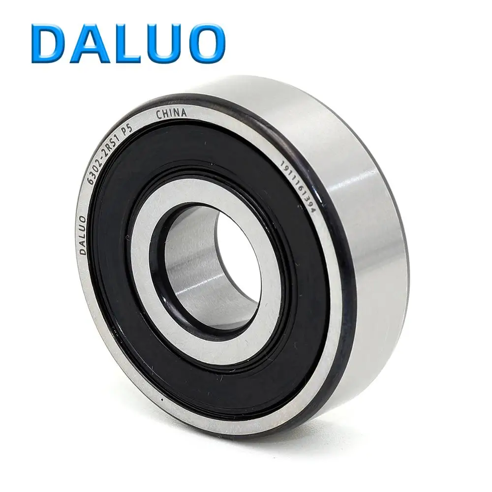 

1PCS 6302-2RS1 P5 15X42X13 DALUO Bearing 6302 6302RS 6302-2RS ABEC-5 Single Row Deep Groove Ball Bearings Metric