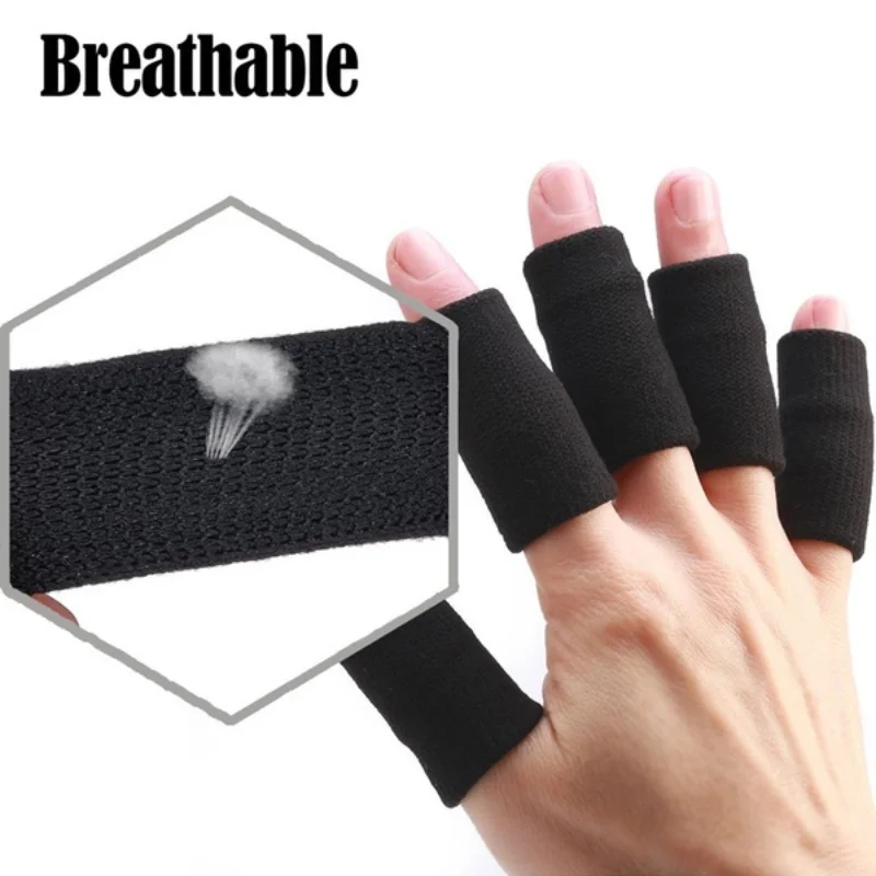 Black Gloves Basketball Knuckle Finger Guard Sports Sheath Finger Guard Protect Fingers Protective Gear Gloves