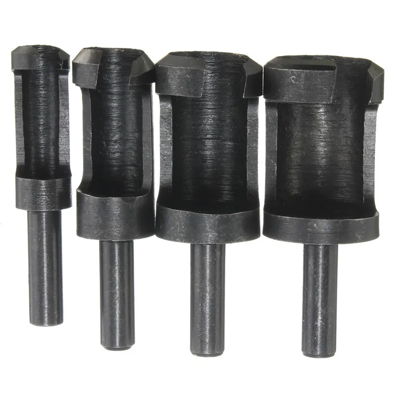 XNEMON ใหม่ 4 ชิ้น/เซ็ต Wood Plug Hole เจาะไม้ 6mm 10mm 13mm 16mm CUTTER Bit ชุด Dowel Maker ตัด Carpenter