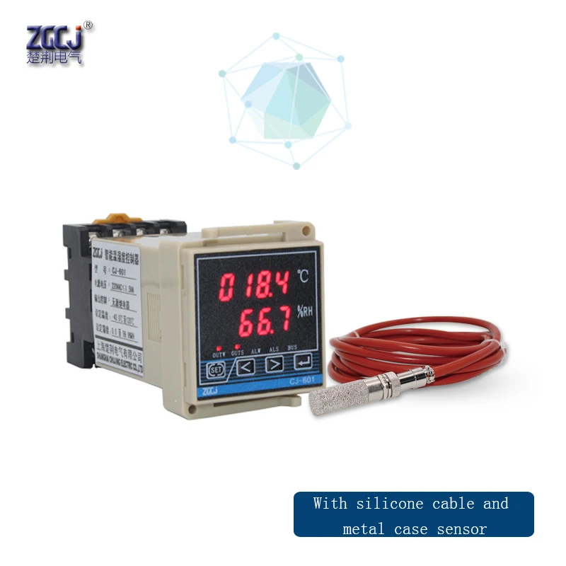 RS485 communication -40~120℃ Digital Temperature Humidity Meter Thermostat Dual Display Thermometer Hygrometer Controller