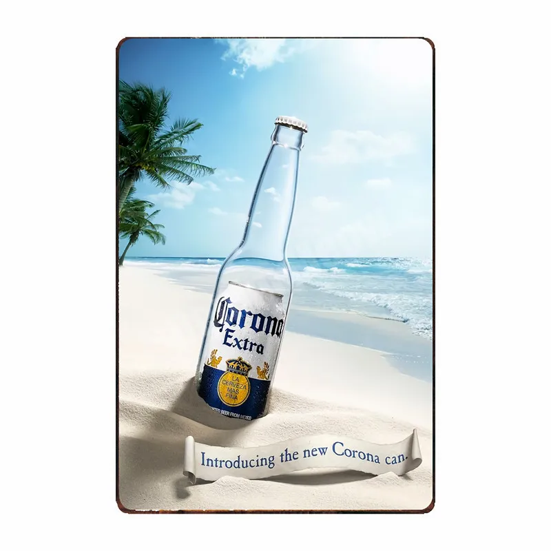 Corona Extra Vintage Metal Tin Sign Absolut Darth Painting Whisky Plate Retro Wall Pub Bar Home Decor Beer Wall Sticker MN118