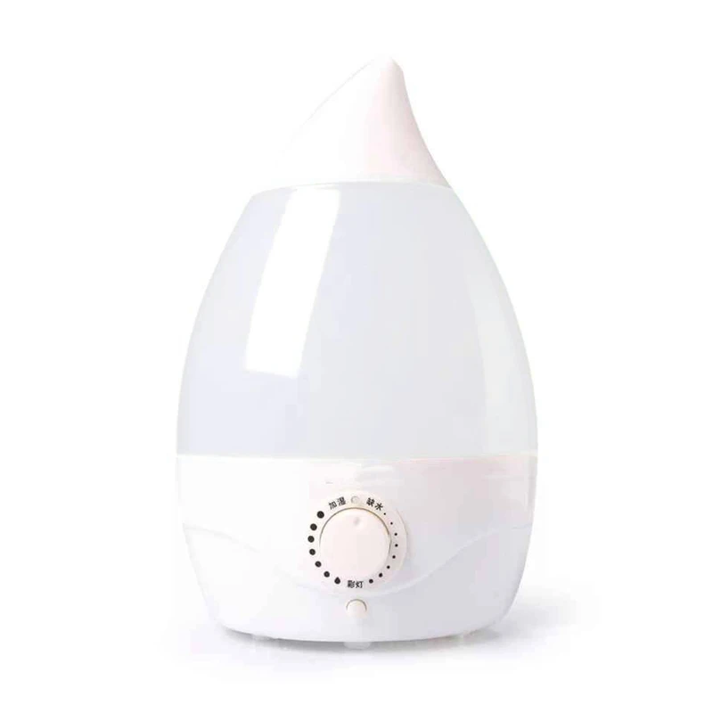 Humidificador de luz LED para el hogar, atomizador de gran volumen, niebla silenciosa, dormitorio, oficina, aire acondicionado, nebulizador ultrasónico, 2L/3L