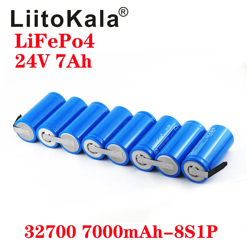 LiitoKala 24V 7Ah 14ah 21ah 32700 7000mAh lii-70A LiFePO4 bateria 35A ciągłe rozładowanie maksymalnie 55A bateria o dużej mocy DIY