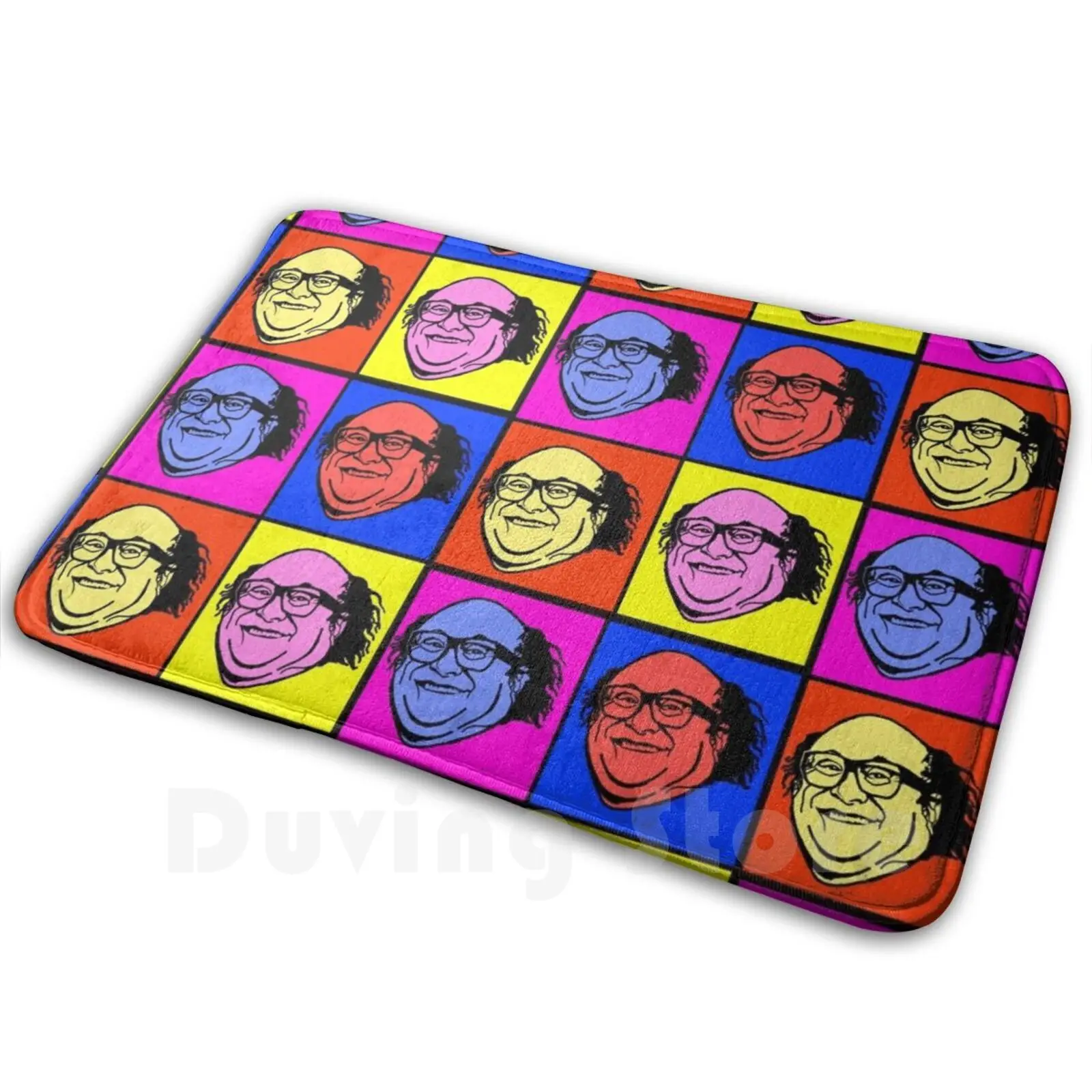 Danny Devito Pop Art Mat Rug Carpet Anti-Slip Floor Mats Bedroom Danny Devito Pop Art Sticker Red Crate Danny Devito Pop Art