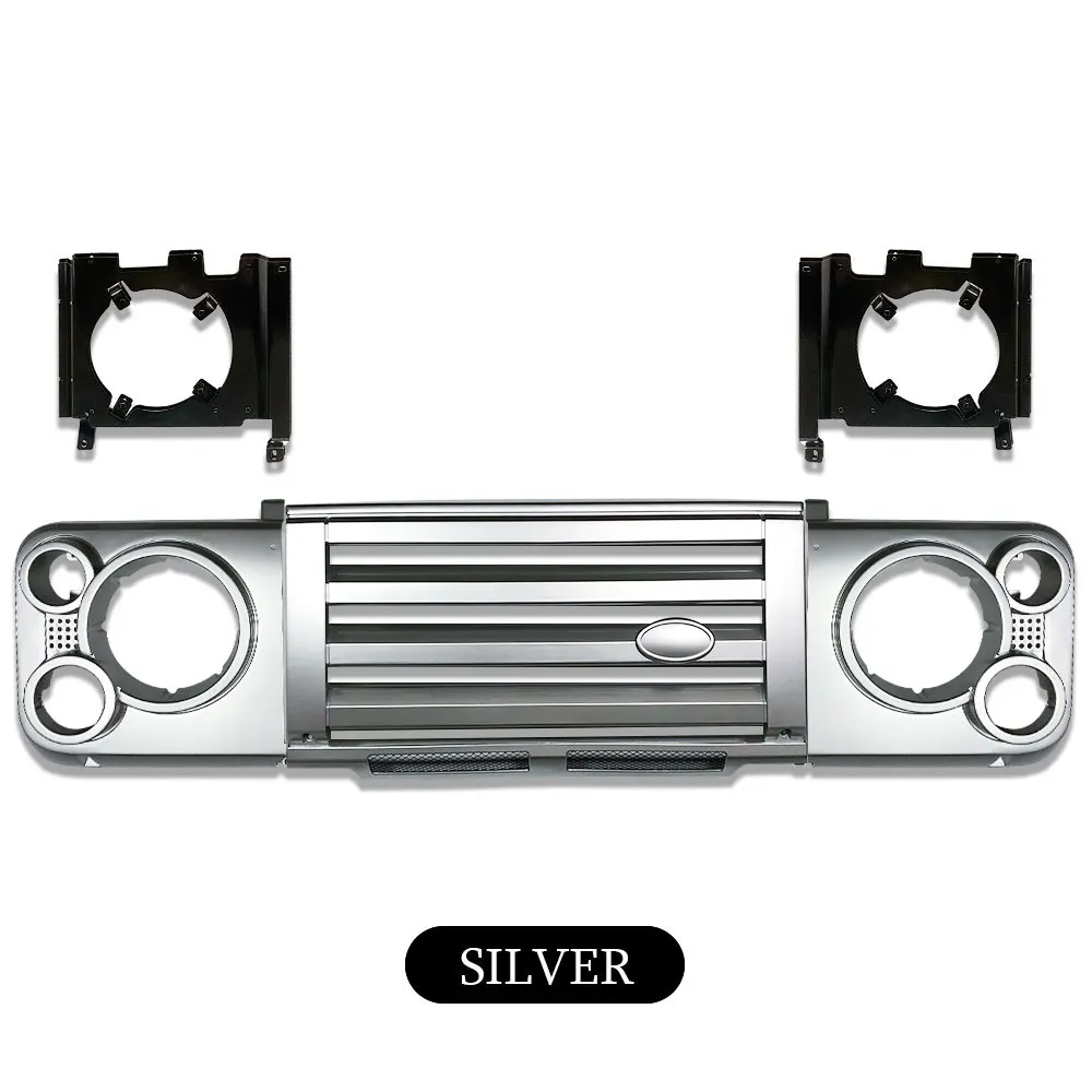 Car stying Front SVX Kit ABS Middle FRONT Grille & surrounds & Brackets For Land Rover Defender SVX Vehicle Auto Parts