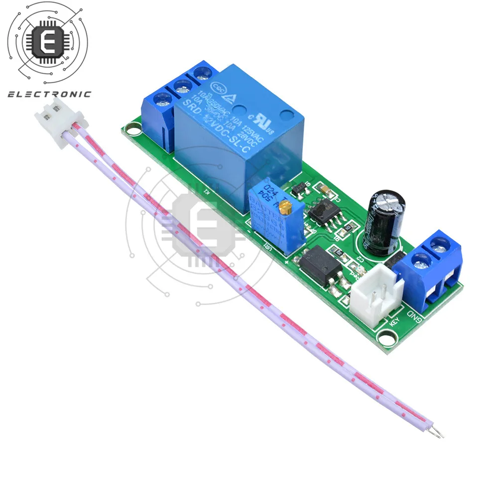 DC 12V normalnie otwarty przekaźnik opóźniający wyzwalacz 0-60 sekund wyłącznik czasowy moduł przekaźnikowy przełącznik sterowany czasowo moduł