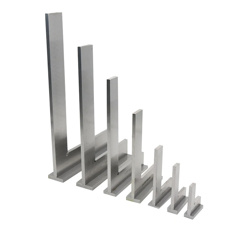 기계공 사각형 90 도 직각 엔지니어 세트, 시트 정밀 접지 탄소강 플랫 스틸 경화 각도 눈금자
