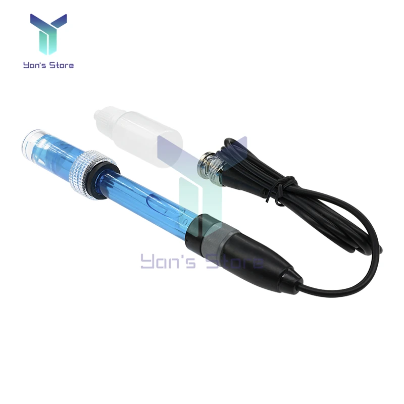 PH Electrode Probe BNC Connector 0-14 Value Detection PH Controller Meter Sensor Digital PH Sensor Electrode Rechargeable Type