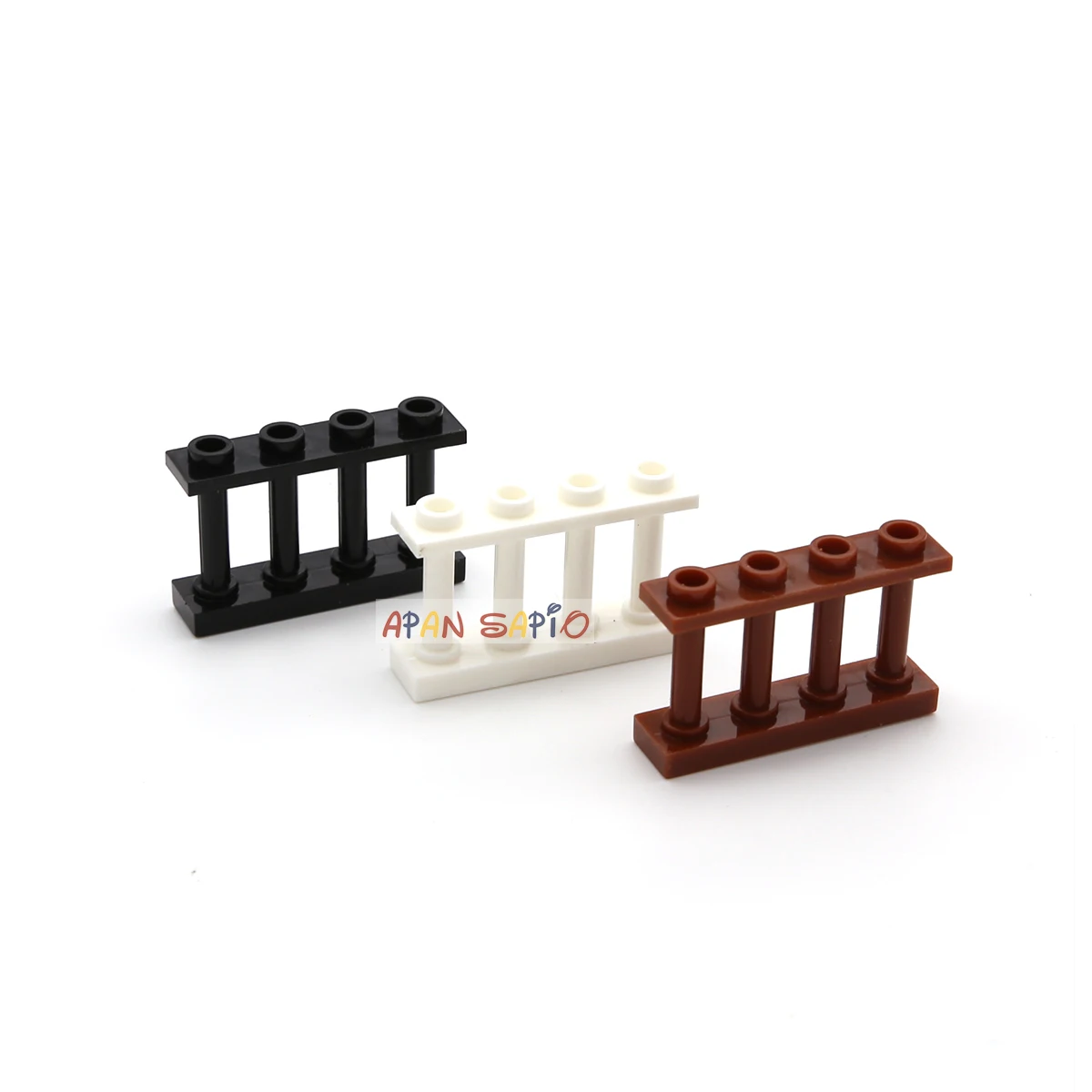 

5pcs DIY Building Blocks 1x4 Railing Thick Figure Bricks Educational Creative Toys for Children Size Compatible With 15332