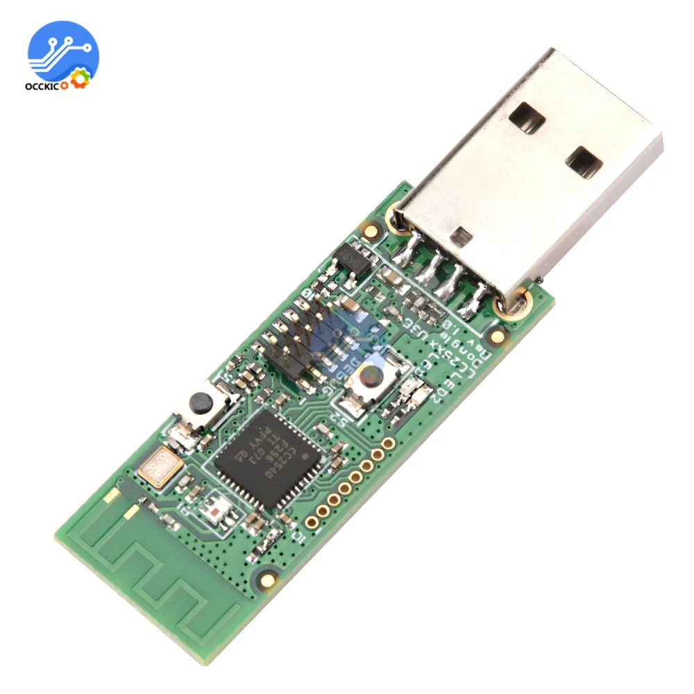 무선 지그비 CC2540 스니퍼 베어 보드 패킷 프로토콜 분석기, USB 인터페이스 동글 캡처 패킷 모듈 + 안테나