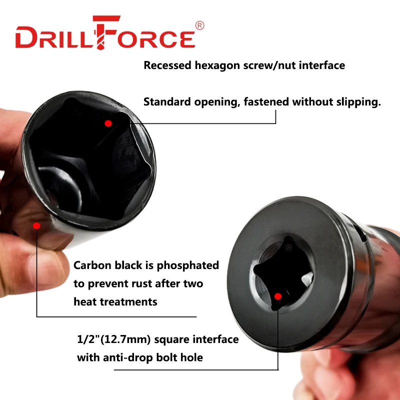 Drillforce 10PCS 8-24mm 1/2