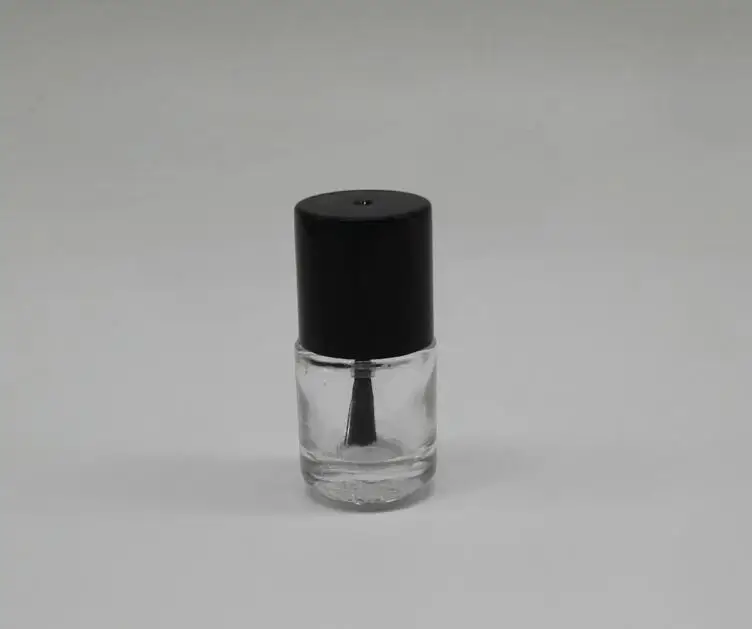 300pcs 5ml Small Empty Round Nail Polish Glass Bottle 1/6oz Small Brush Nail Art Container with Brush Cap#38120 .