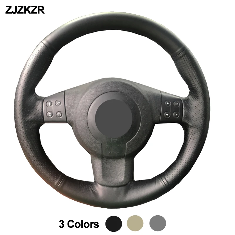 

Чехол на руль автомобиля, черный, бежевый, серый, оплетка для Seat Leon MK2, 1P, Ibiza, 6L, Altea XL, Toledo 2005, 2006, 2007, 2008