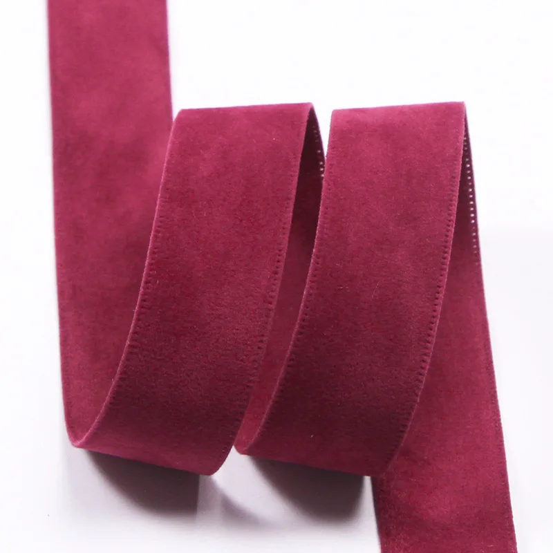 10 Yards 25MM 38MM Wildlederband in Unifarben für Haaraccessoires, DIY-Bastelarbeiten, handgefertigt Y2021120702 – Detail 12