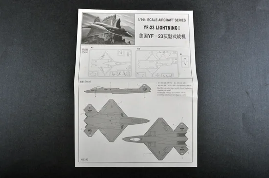 1:144 American YF-23 Grey Magic Fighter Military Assembly Aircraft Model