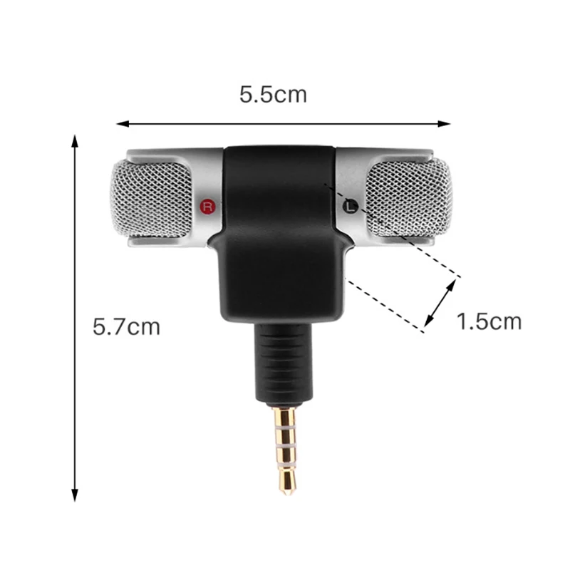 Mini Microphone Stereo Mic for Laptop Microphone for Computer for Phone Mini Mic MIC-DS70P