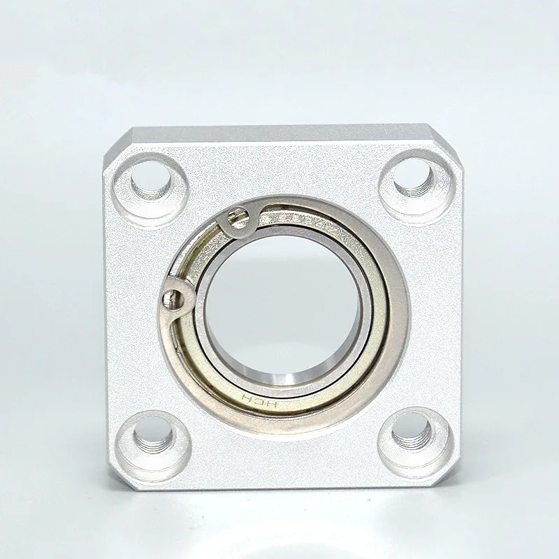 

Square aluminum alloy bearing seat assembly with bearing support seat flange bearing seat fixed seat single bearing locking slee