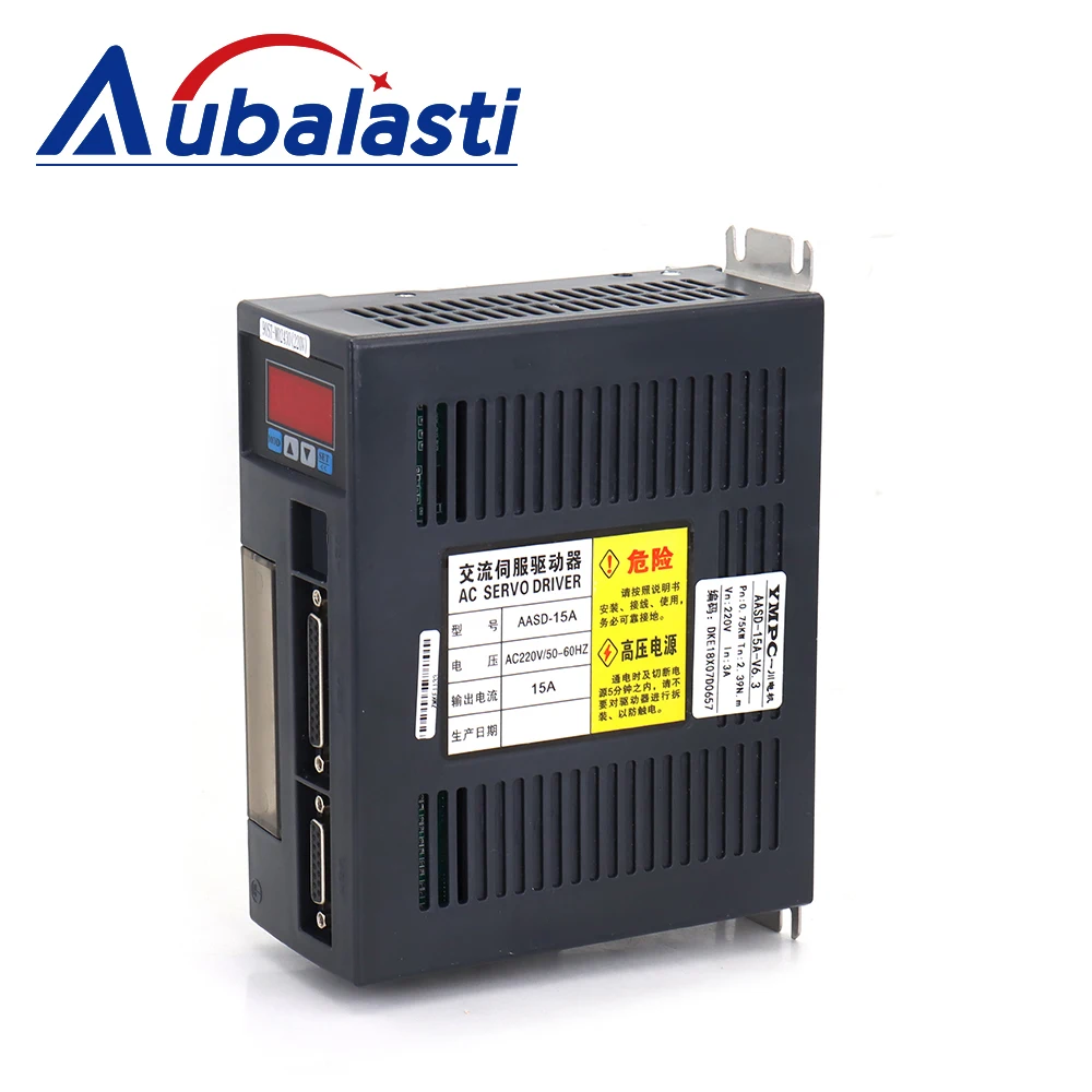 Imagem -03 - Aubalasti 750w ac Servo Motor Kits 80st-m02430 2.39n. m 220v 3000rpm Ímã Permanente Match Driver Aasd15a para Cnc Gravura