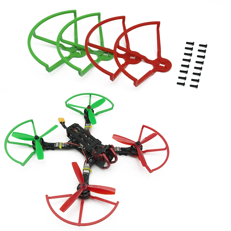 4pcs/lot 4 inch 5 inch Propeller Guard 4045 5040 5045 Props Guard Protector Bumper CW CCW Paddle Protective Ring for Racing FPV