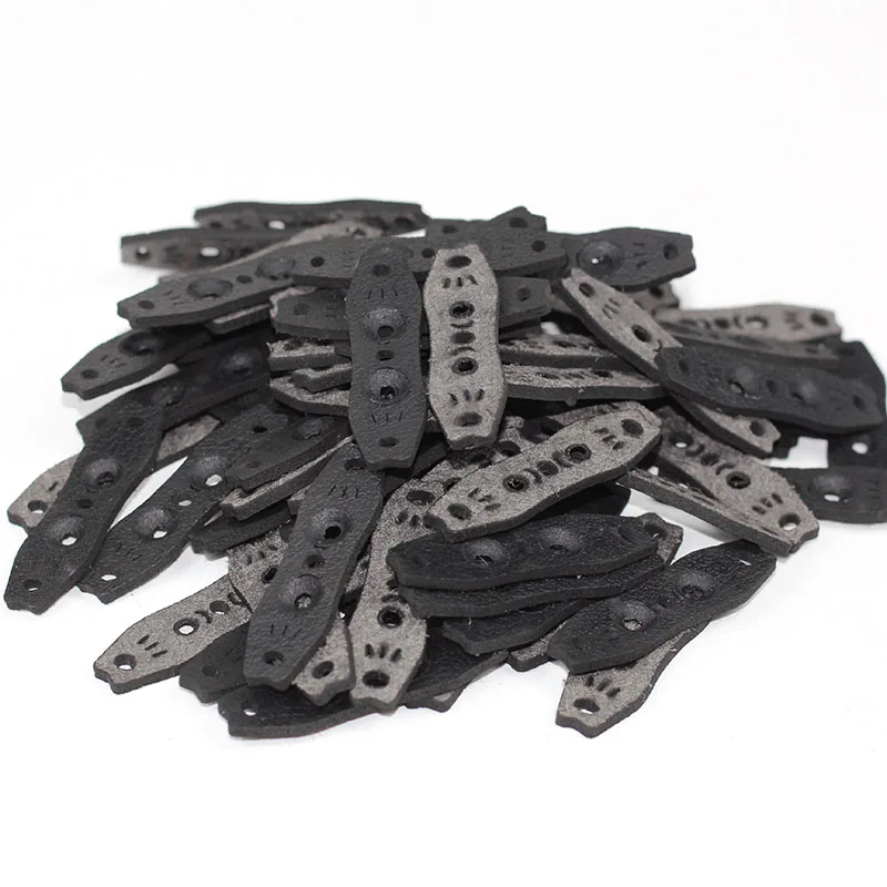 새총 사냥 사격 투석기용 인조 가죽 포켓, 마이크로 파이버 새총 파우치, 42mm, 44mm, 46mm, 48mm, 50mm, 20 개