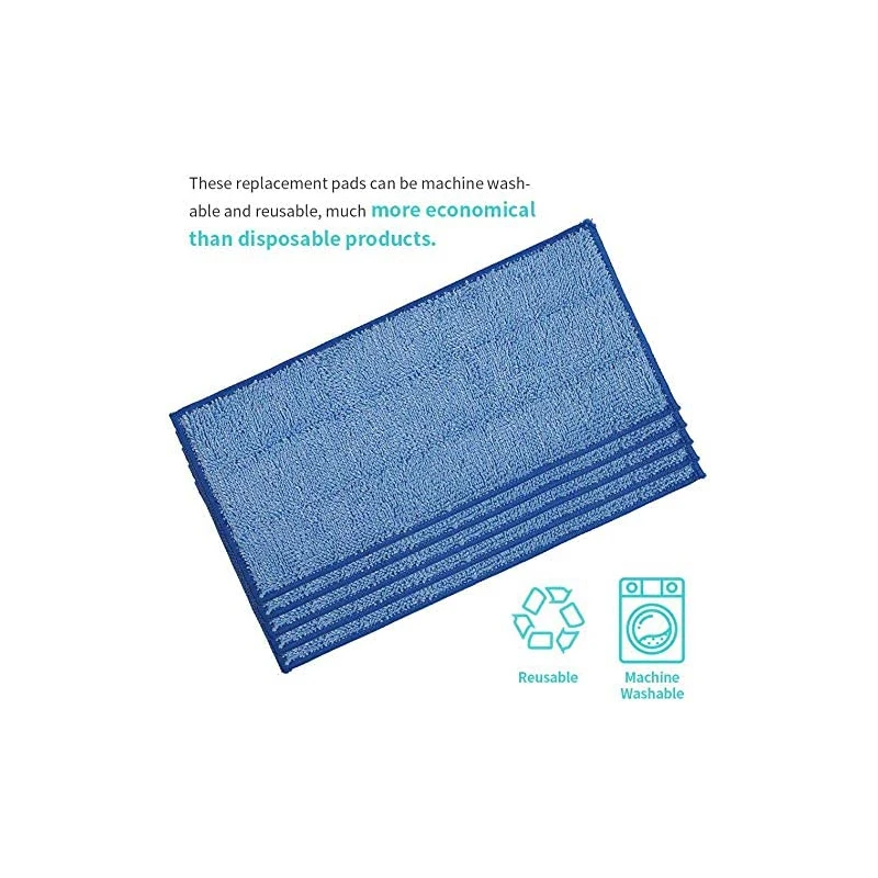 Swiffer Wet & Dry Mop Starter, Washable & Reusable refills의 교체 용 마이크로 화이버 걸레 패드