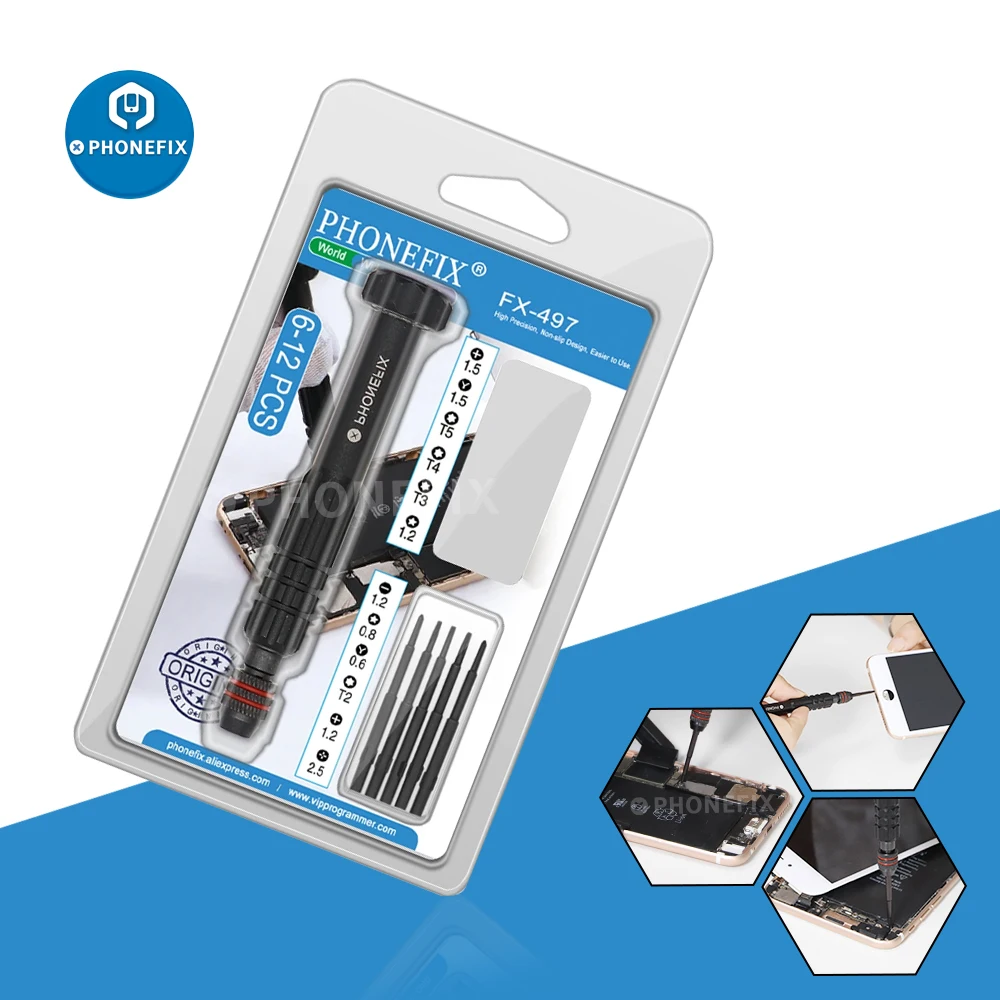 Specified 6 IN 1 Multi Bit Screwdriver Mixed Precision Screwdriver Hand Tool Set for iPhone Samsung Phone Opening Tool