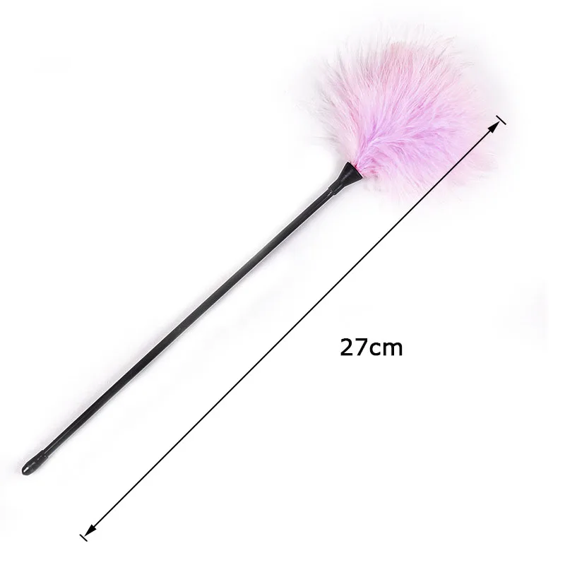 Sex Toys 27cm Flirt Feather Whip Spank Flogger Clit Tickler BDSM Bondage Slave Erotic Adult Toy Sm Game Sex Shop